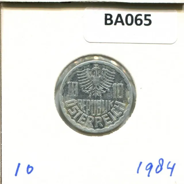 10 GROSCHEN 1984 AUSTRIA Coin #BA065C