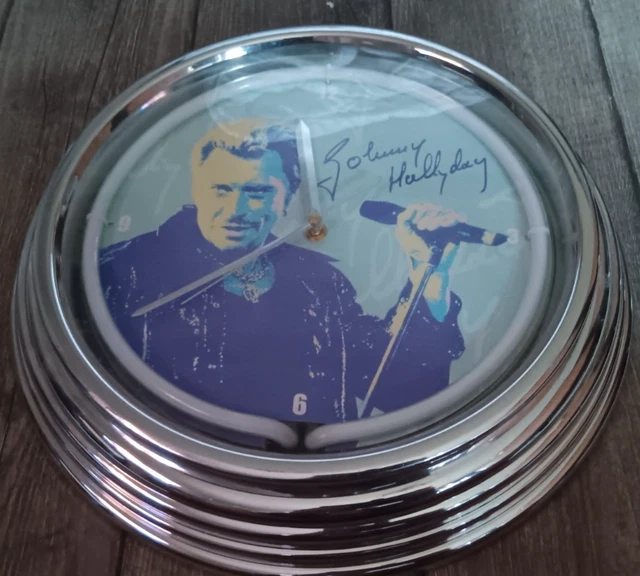 Horloge johnny hallyday : maison et deco suspensions murales par