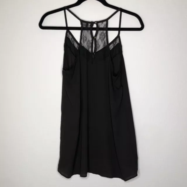 Ro & De Anthropologie Cami Tank Spaghetti Straps Black Size Small