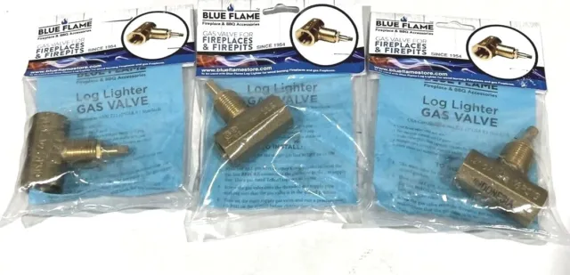 Blue Flame BFS.910 Fireplace Firepits Gas Valve S Straight Valve (3-Pack)