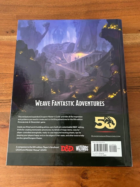 DUNGEONS & DRAGONS - 5th Edition - Dungeon Master's Guide 2024 (HC) $50 ...
