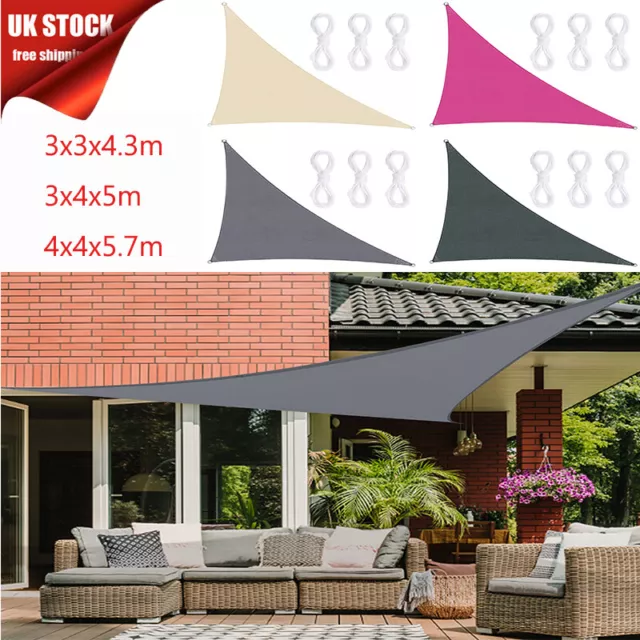 Heavy Duty Waterproof Sun Shade Sail Outdoor Patio Awning Garden Canopy UV Block