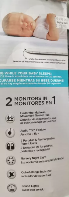 Capteur de mouvement bébé Angelcare avec moniteur sonore 2