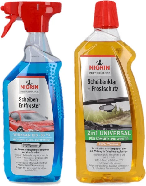 Set combinato Nigrin 1 x sbrinatore dischi -55°, 1 x trasparente e antigelo -35°