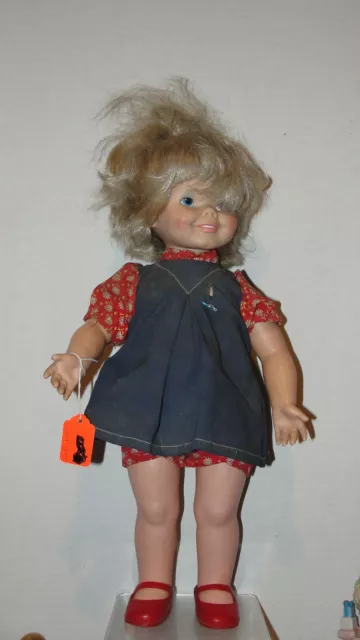 1972 Kenner 18" Doll "Gabbigale" Original Dress & Shoes