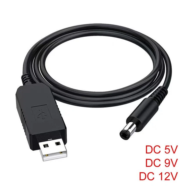 per Power bank DC da 5V a 12V/9V Boost Line convertitore cavo USB cavo verso l'alto