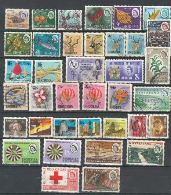 Rhodesia  British Colonies Selection Used  Stamps Lot (Brcol 125)