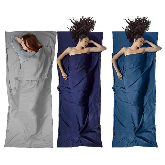 Single Sleeping Bag Liner 90*220cm Hiking Camping Hostel Travel Inner Sheet Soft