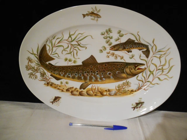 BEAU PLAT À poisson - porcelaine de limoges EUR 30,00 - FR