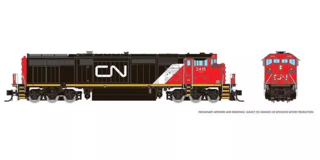 Rapido 540540 N Dash8-40CM (DC/DCC/Sound): CN - Noodle Scheme: #2434