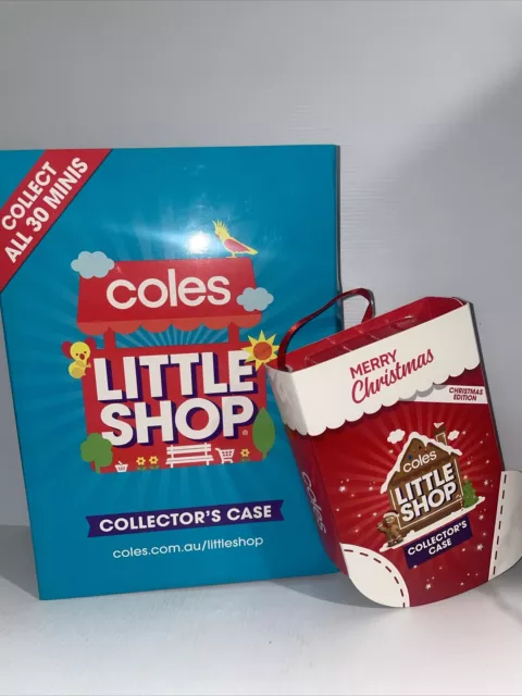 Coles Little Shop Mini Collectable Case Folder Full Set 30 And Christmas Set