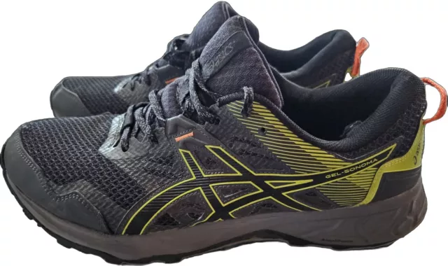 ASICS GEL-Sonoma 5 Men's Size 12 Black Grey Trail Running Shoes Sneaker 1011A661