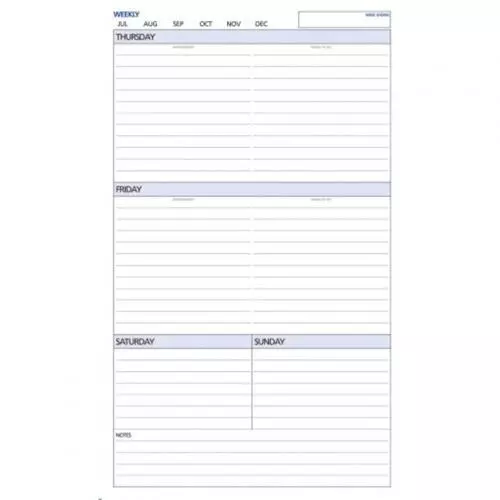 Dayplanner Refill Dk1016 Weekly Non Dated Desk Edition [DK1016]