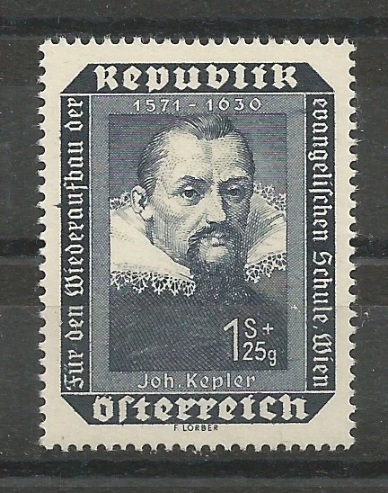 Österreich 1953 Wiederaufbau der evang. Schule 1 Schilling + 25 Groschen **