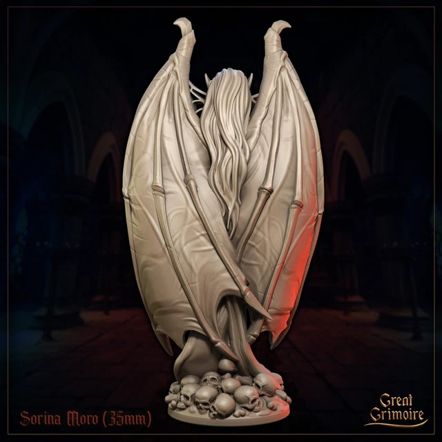 Beliala The Succubus - Pinup Rogue Fighter Vampire Miniature For D&D DnD TTRPGs