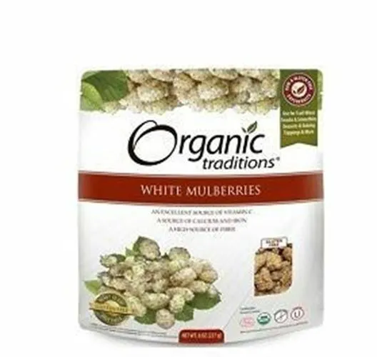 Organic Traditions White Mulberries 227g