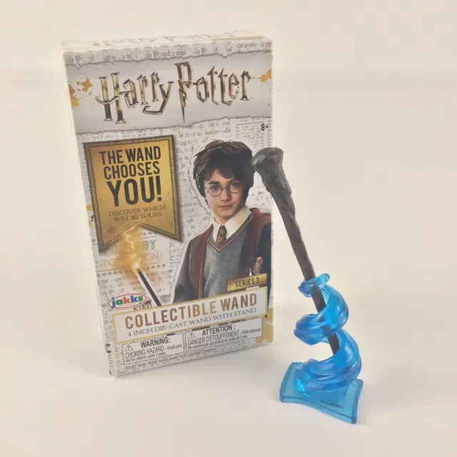 Harry Potter Miniature Collectible Die Cast 4" Wand Display Stand Toy with Box