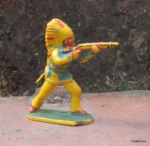 Lot De Figurines Starlux - Indiens Et Cowboys Far West, Occasion