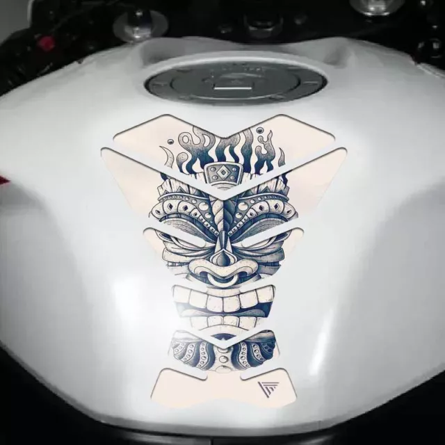 Protège réservoir moto masque Polynésien 2