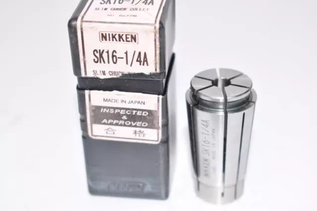 NEW NIKKEN SK16-1/4A Slim Chuck Collet SK16 Collet Machinist Tooling Milling