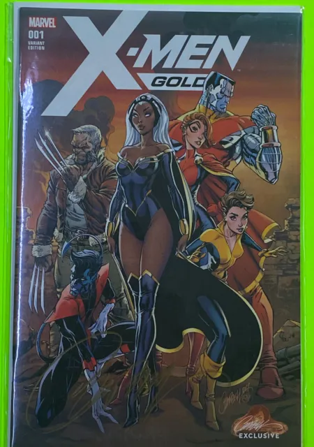 X-Men Gold #1 A (Marvel 2017) J Scott Campbell Variant Signed C.o.a