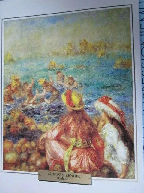 Kunstdruck Impressionismus Renoir Frankreich Baigneuses à Guernesey 1883 Badende