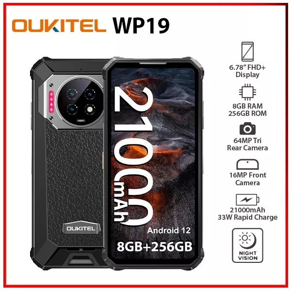 5G OUKITEL WP30 PRO Rugged Mobile Android 13 Phone Dual Screen Outdoor  12+512GB $845.28 - PicClick AU