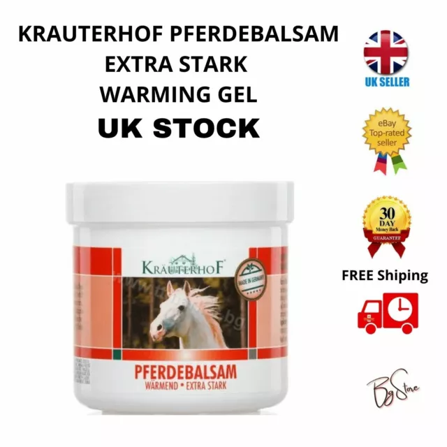 Asam Krauterhof Pferdebalsam Gel Balm with Strong Warming Effect 250ml UK STOCK