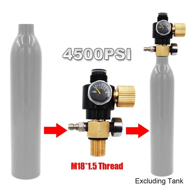 Régulateur De Réservoir Mi-pression HK Army MP5 - Sortie 450-550 Psi - Noir - Neuf