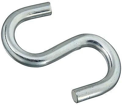 5 Pack - Heavy Open S-Hook, Zinc, 4-In. -N347-856