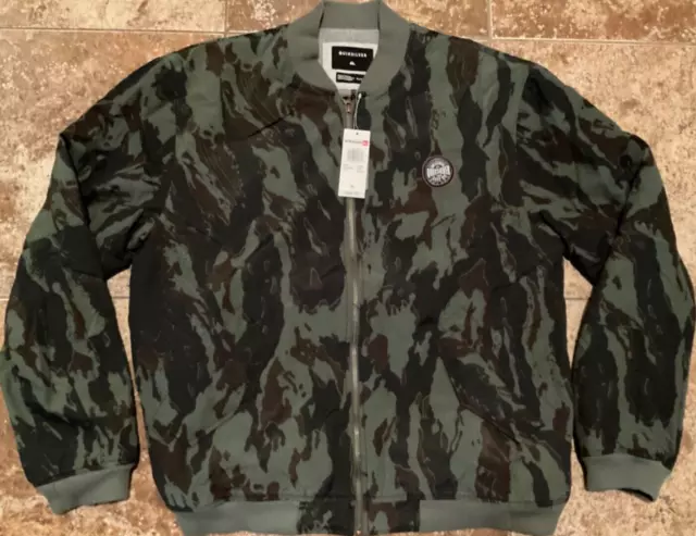 Quiksilver Bomber Jacket Camo ( Mens Xl ) Hakata Bay Ii Eqyjk03453 Nwt