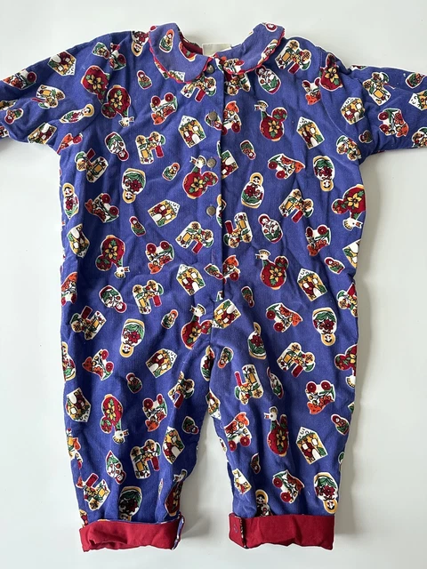 Vintage 90s Laura Ashley Child & Mother One Piece Romper Size 18 M and Hat