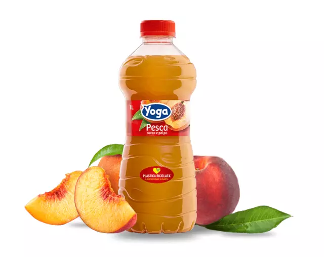 Yoga Pesca Succo di Frutta e Polpa al Gusto di Pesca Italiana 1L