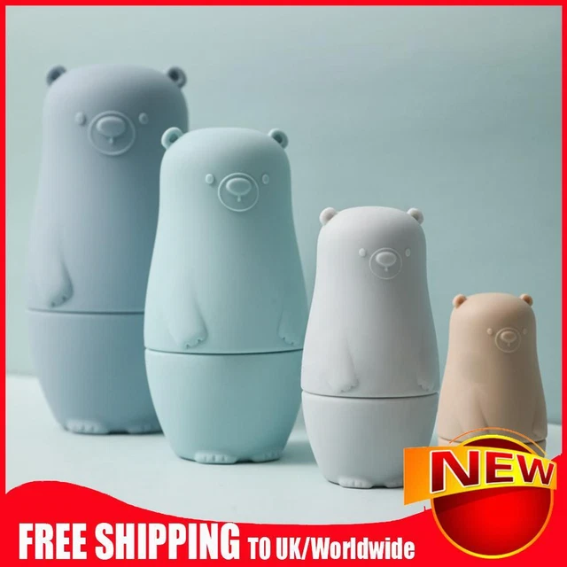 Color Size Matching Toys Gifts Montessori Toy for Boys Girls (Blue Bear)
