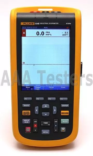 Fluke 124B Industrial ScopeMeter 40MHz HandHeld Oscilloscope Scope Meter 124 2