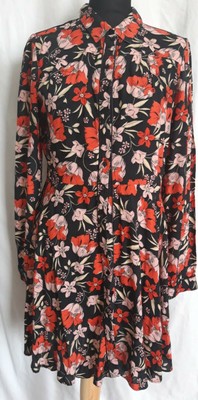 flood Heir Bad mood ZARA NERO ROSSO Rosa Floreale Abito camicia con cordoncino Taglia M/12 EUR 22,16 - PicClick IT flood Heir Bad mood ZARA NERO ROSSO Rosa Floreale Abito camicia con cordoncino Taglia M/12 EUR 22,16 - PicClick IT