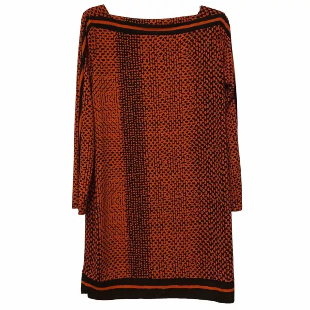 💥Michael Kors Dress Women’s Black Orange Long Sleeve Size PL