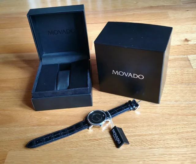 Autentico Orologio Calendomatico Da Uomo MOVADO Museo Etichetta Rossa 0606158