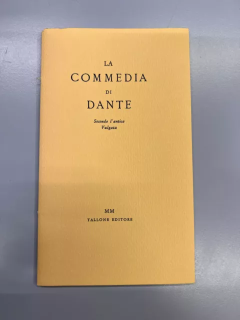 La Commedia di dante - Paradiso C. XXVIII-XXIX - Sedicesimo - Tallone Editore
