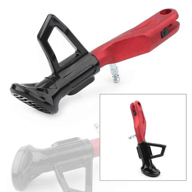 CNC Aluminum Adjustable 18-21CM Motorcycle Kickstand Foot Support Side Stand Red