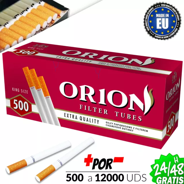 Tubos Vacios Con Filtro Para Rellenar Orion 500 3000 Cigarrillos Premium