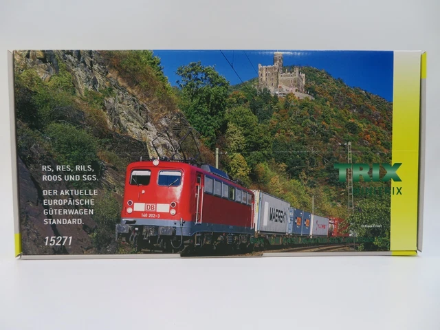 15271-02 MINITRIX 1:160 WAGON BACHE A BOGIES DE LA DB N° 123-7
