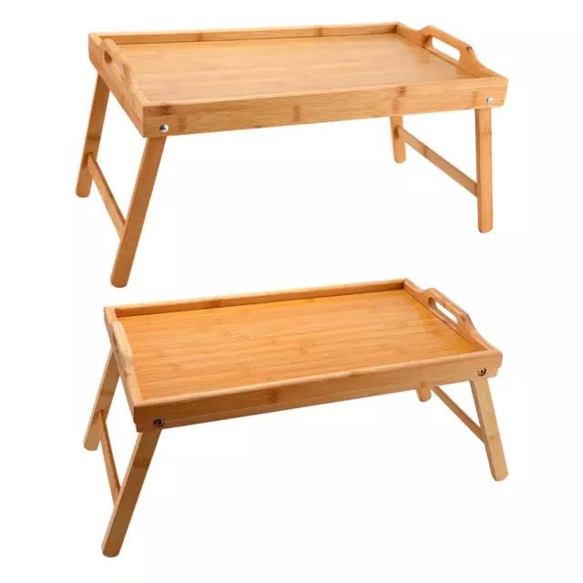 Table de lit pliable, Mini Table, plateau de lit en bois, plateau de