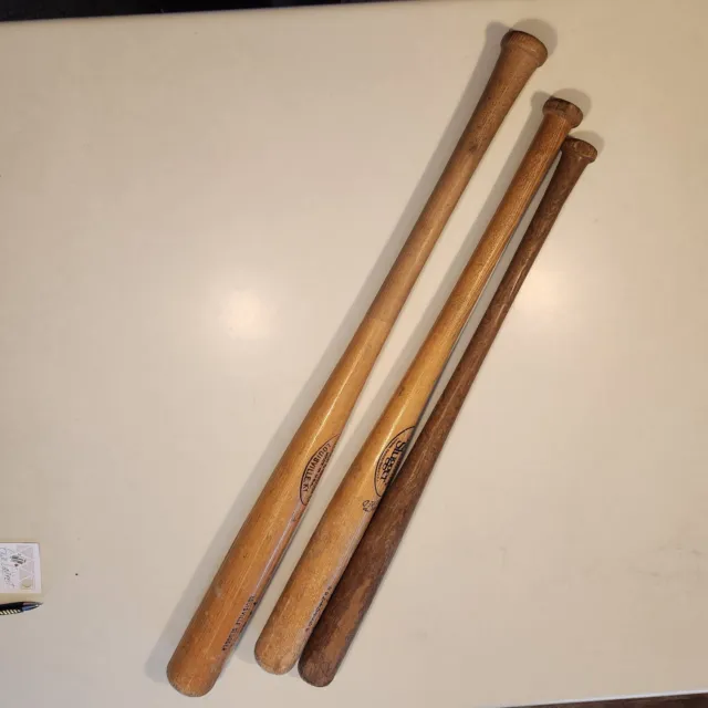 Vintage Louisville Slugger(2) and Other Hillerich Bradsby(1)  Lot of 3