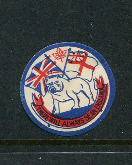 There Will Always Be An England Bulldog Label Reklamemarke Poster Stamp