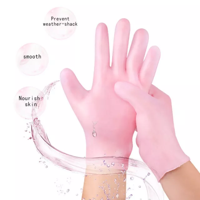 SPA Gel Gloves Moisturizing Whitening Exfoliating Smooth Beauty Hand Care GF J-