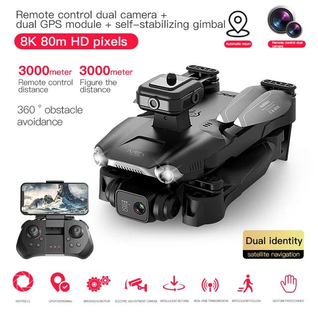 Children GPS 8K Professional Obstacle Avoidance Aircraft Remote Control Aircraft