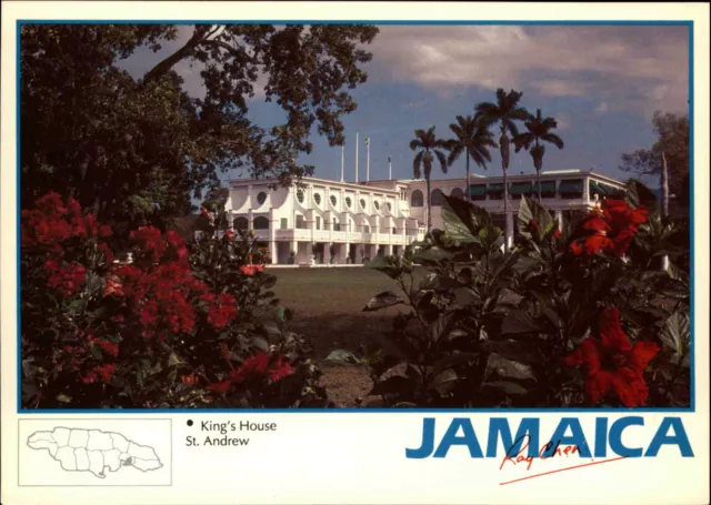 JAMAICA Postcard Jamaika Karibik Ansichtskarte King`s House St. Andrew color AK