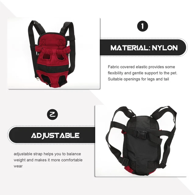 Dog Carrier Backpacks Baby Carrying Sling Doggy Backpacks Shoulder Bag 2