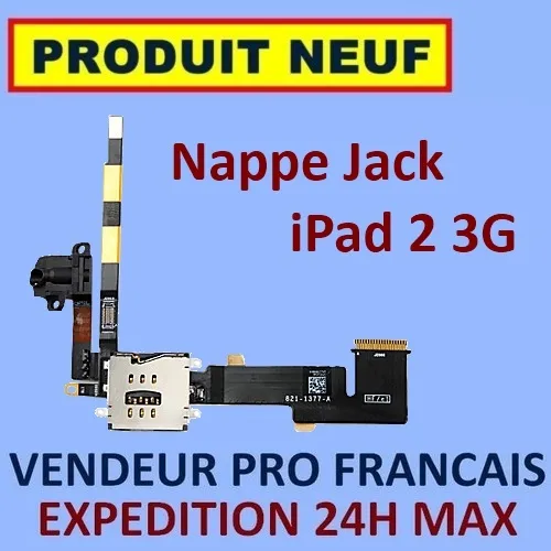 ✖ Nappe Prise Audio Jack Et Lecteur Sim Ipad 2 3G ✖ Neuf Garanti Expedition 24H✖